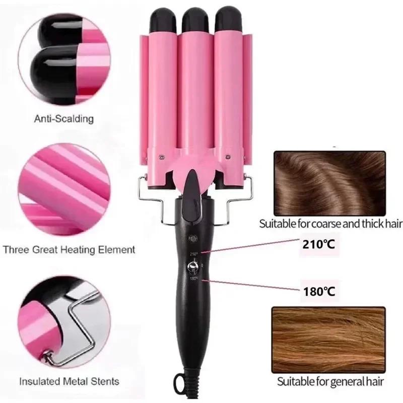 Professional Hair Curling Iron Ceramic Triple Barrel Hair-Curler Irons Hair Wave Waver Styling Tools Hair Styler Wand for Woman