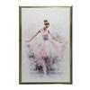 Enchanting Ballerina Dance Enchanting Ballerina Dance, 30X40 Cm, Dark Brown Wooden Frame, 230 Gsm Matte Paper