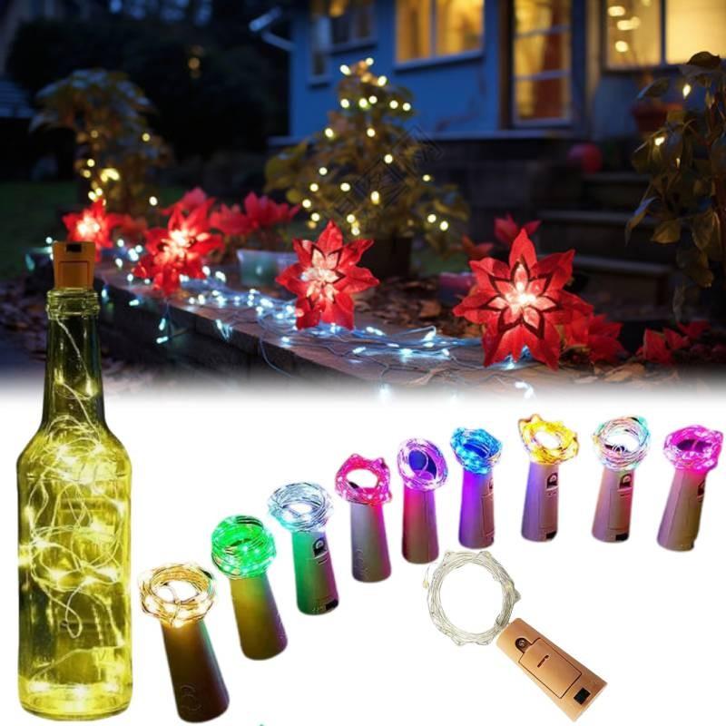 Bottle Lights Led Corks 20 Leds 2 M Lights Diy Party Decoration Solar Energy