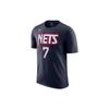 NBA Brooklyn Nets Durant No. 7 T-Shirt 'Navy White Red' Men's DA7359-419