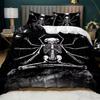 Skull Down Comforter Set Bedding Set 3-piece Duvet Cover Set