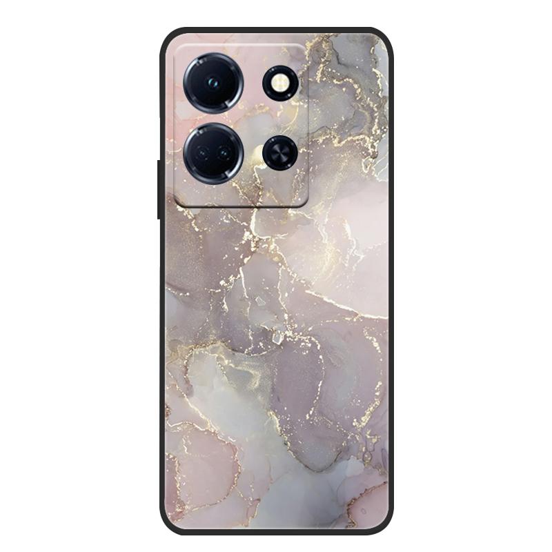 Schutzhülle aus weichem, mattem Silikon in Marmoroptik für Infinix Note 30 4G, passend für Infinix Note 30 Pro, 30i und 30 VIP – Rundumschutz