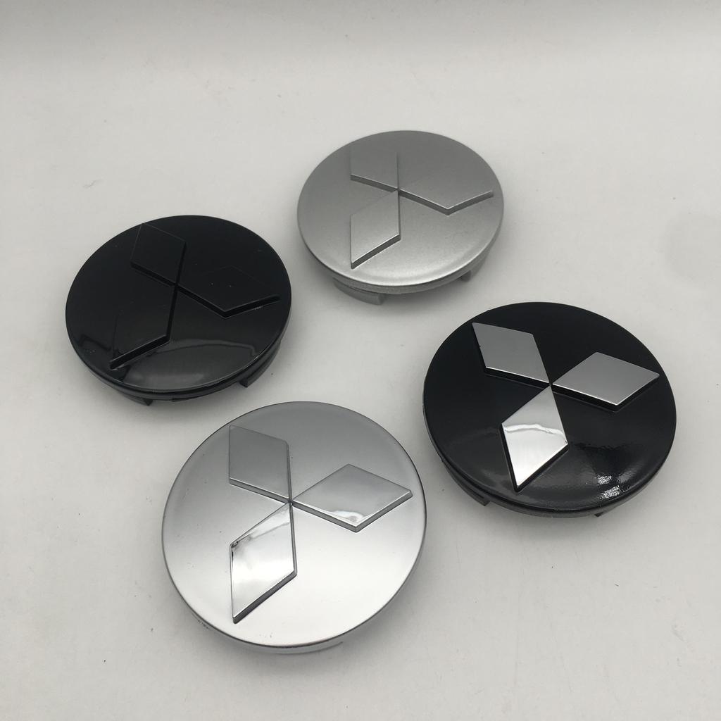 4pcs 3D 60mm for Mitsubishi Car Wheel hub emblem Center Cap Badge covers sticker Decals styling auto Accessories