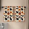 2 pcs Pumpkin Halloween Dish Towels Ghost Dishcloth Durable Hand Towel  New Home Gift