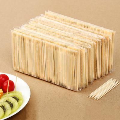 Popular 200Pcs Camping Disposable Bamboo 100Pcs Bamboo Toothpick Restaurant Portable Double-headed Fine Toothpick Home Living Household Use