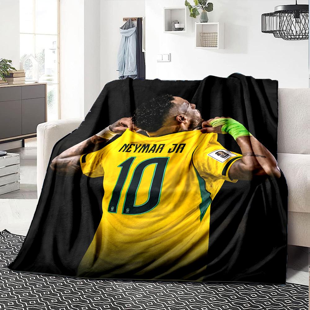 1pc Neymar8 Blanket, Gift, for Men and Women, Soft Blanket, Good for Sofa Bed Couch Travel, Lightweight Flannel Blanket