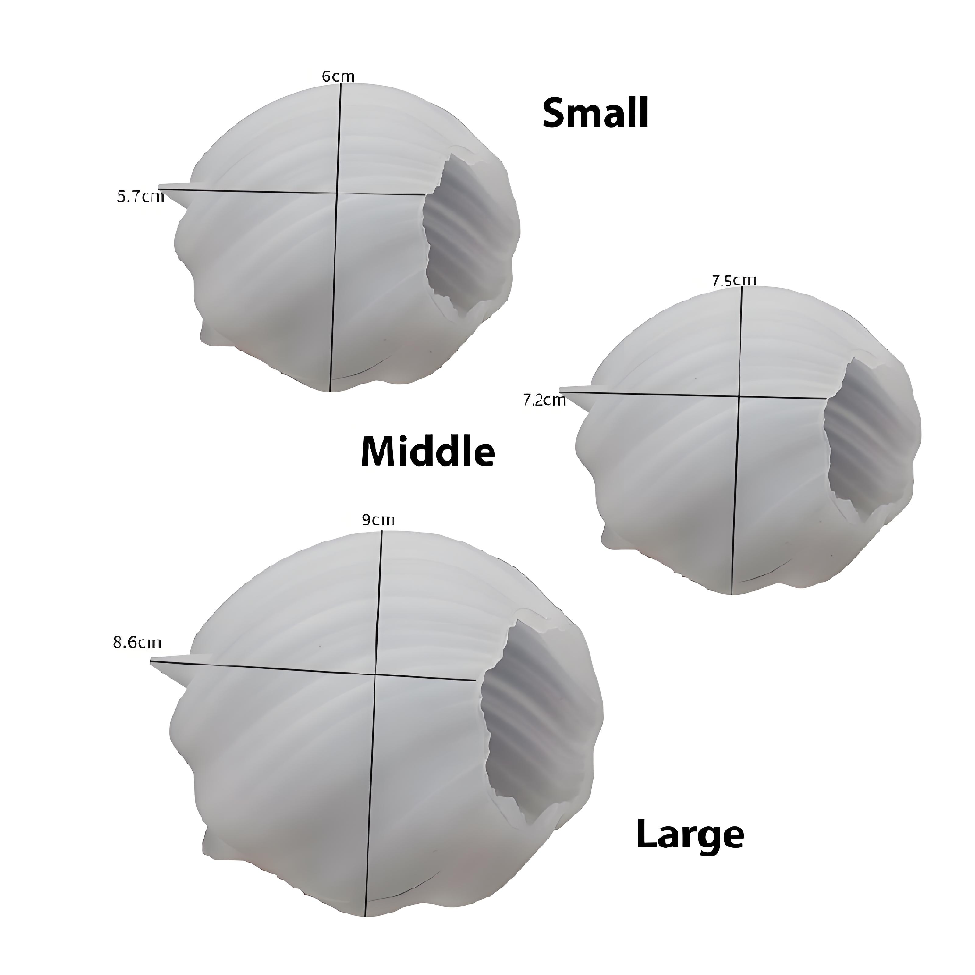 

3pcs 3D Geometric Candle Silicone Mold Waves Shape Silicone Molds for Candles DIY Soap Resin Plaster Mould