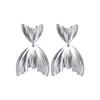 New Trend Fish Tail Stud Earrings for Women Gift Party Accessory