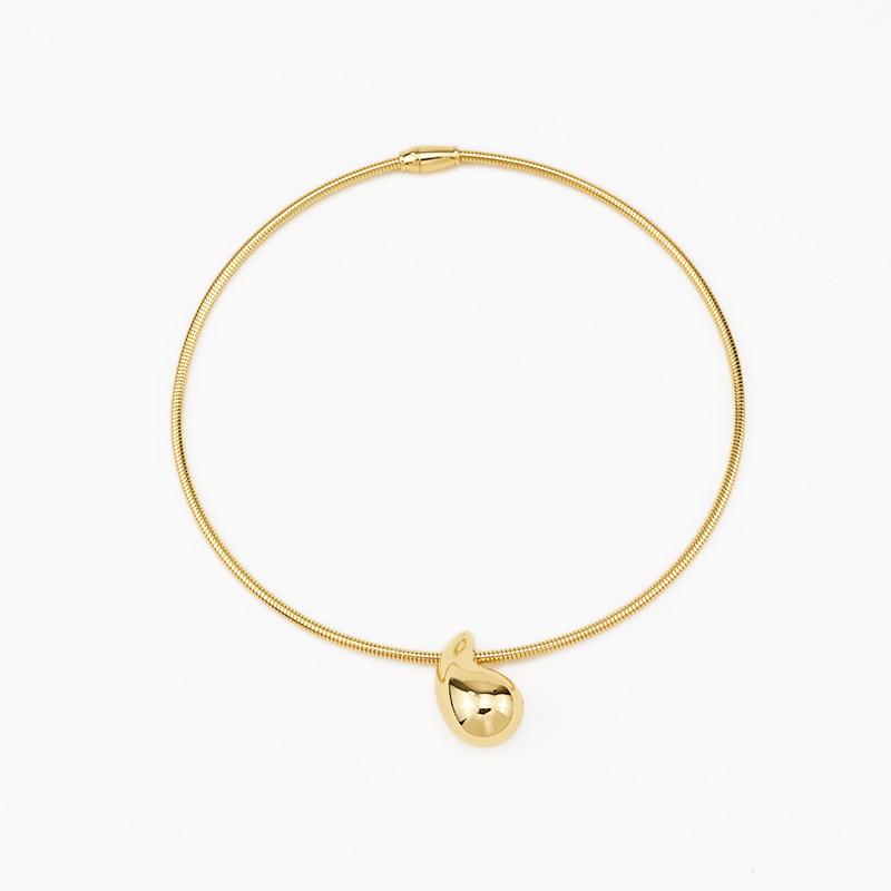 High-End Tropfenförmige Magnetische Halskette - Modisch, Vielseitig, Kaltes Metalldesign