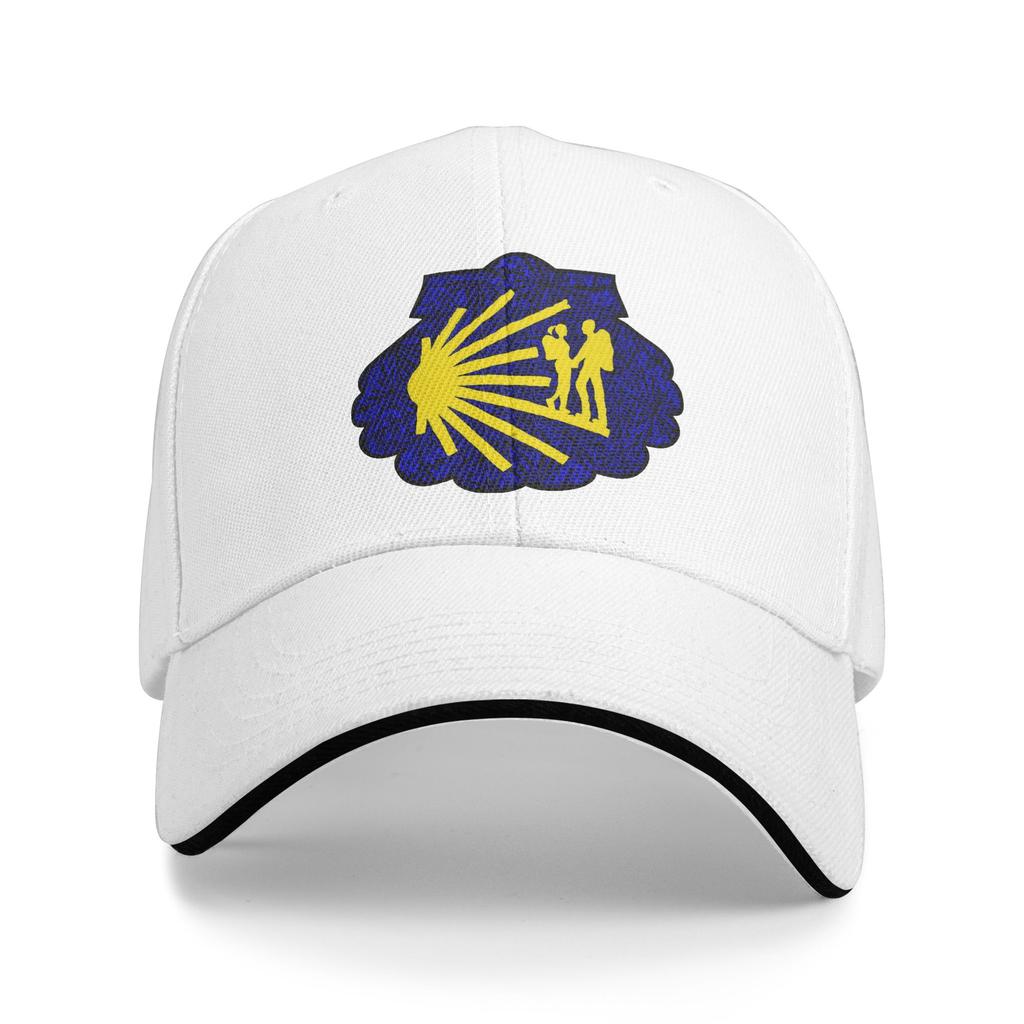 Unisex Women Buen Camino De Santiago Compostela Peregrino Sandwich Cap Curved Baseball Caps Trucker Hat Adjustable Golf Hats