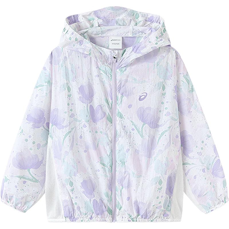ASICS Kids UPF50+ Sun Protection Lightweight Hooded Jacket 120