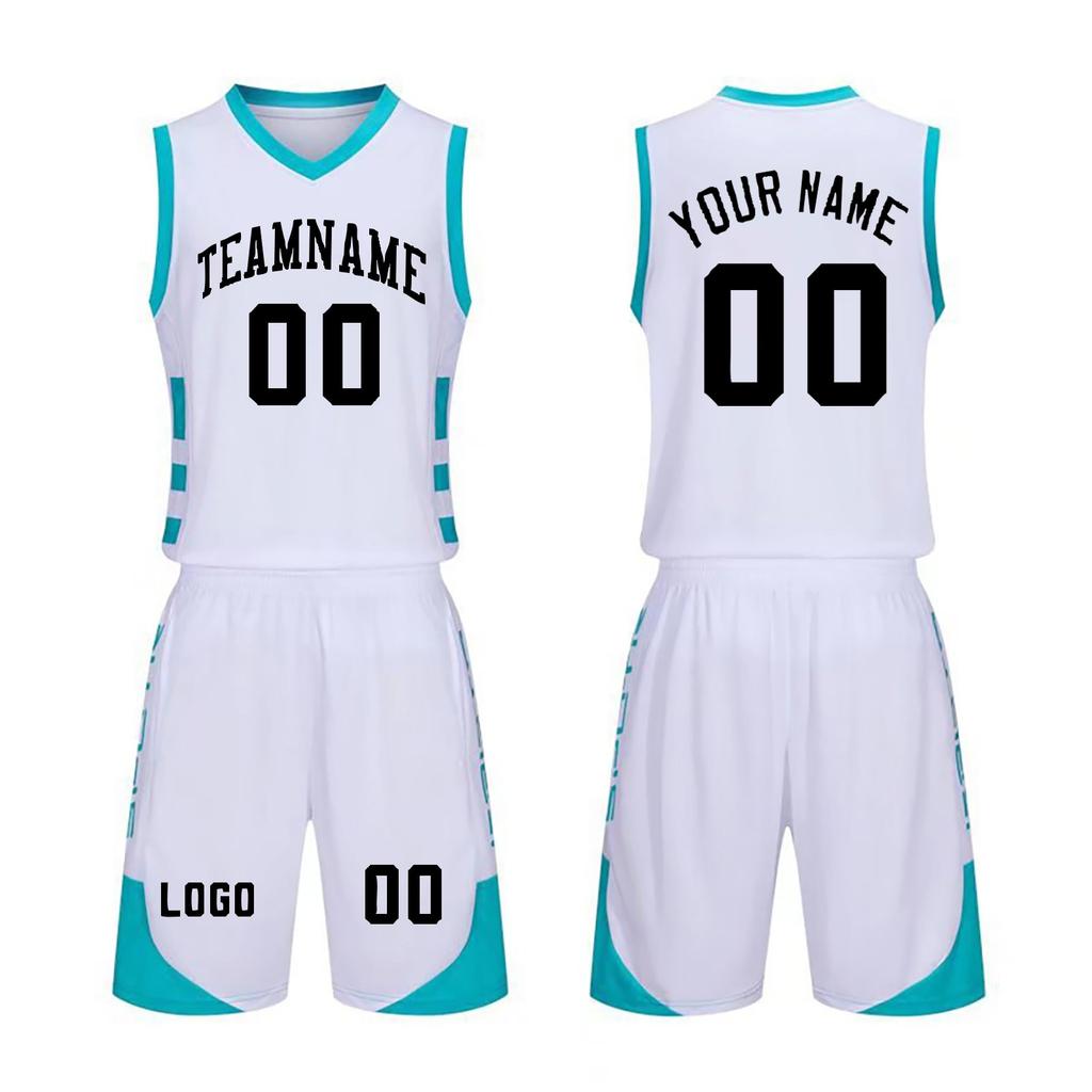 Customizable Basketball Set 2 Piece DIY Sports Uniform for Men Women
