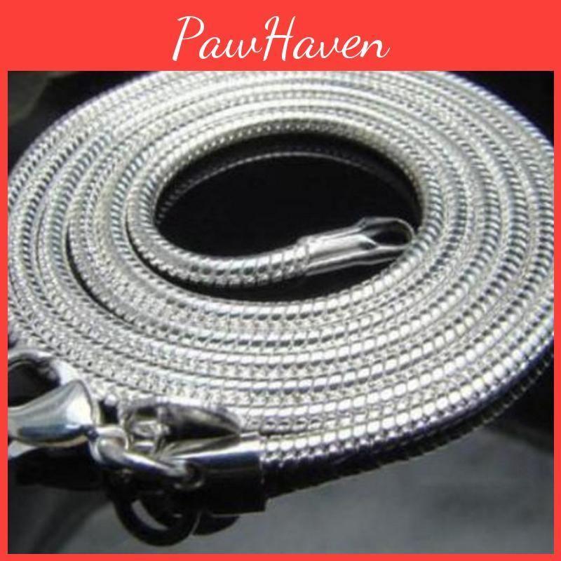 Chic 1mm Superfine Multi-layer Snake Bone Nude Bamboo Clavicle Chain Necklace In Alluring Silver Finish