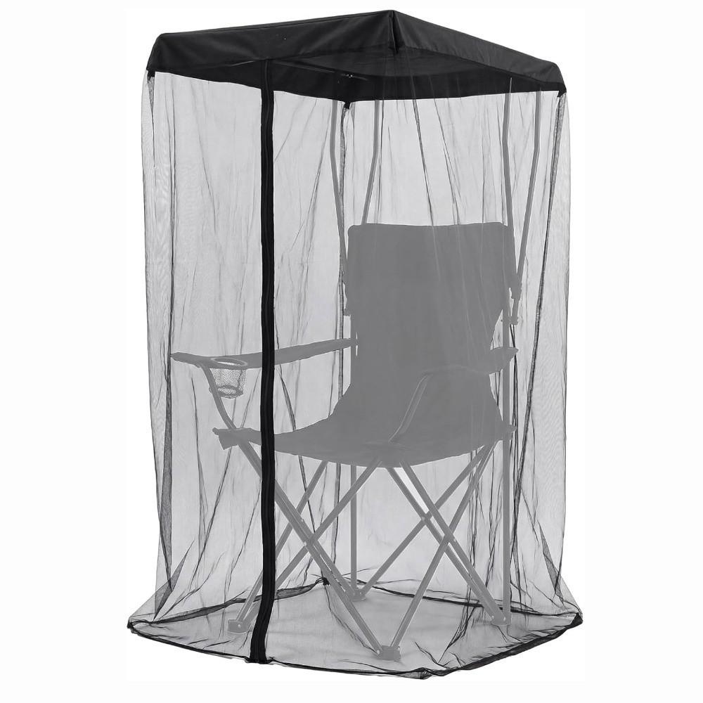 Foldable Design Insect Shield Net Compact Size Mesh Tent Breathable Chair Use Mosquito Net  Fishing