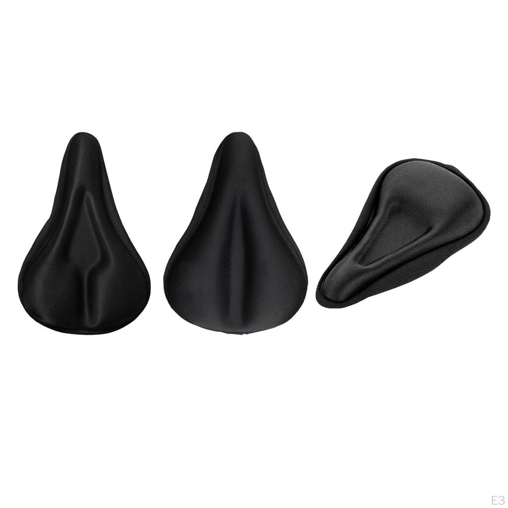 Bike Saddle Bicycle Cushion Cycling Accessories, Black Padded Seat, Seat Cover for