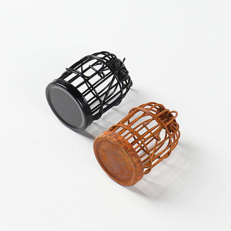 Mini Wrought Iron Birdcage Garden Decor Ornaments