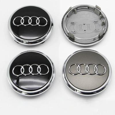 4Pcs 77mm Car Wheel Center Cap Hubs Cover For 2x1 A1 Q5 Q7 S1 S3 S4 S6 RS3 A3 A4 A5 A6 A7 A8 Q1 Q2 Q3 Auto Huncaps Accessoriess 6q