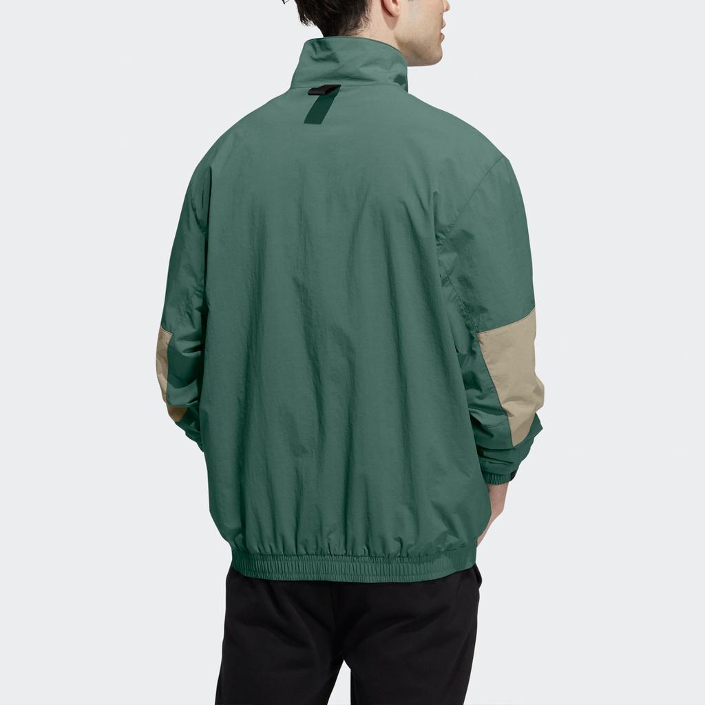 Adidas Neo Cg T1 Multi-Pocket Contrast Sport Jacket With Logo Men Outerwear Green HE7941
