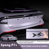 For Xpeng P7+ Xiaopeng P7+ Car Emblem Blackening Modification Front Head Emblem Decal Glossy Black Rear Emblem