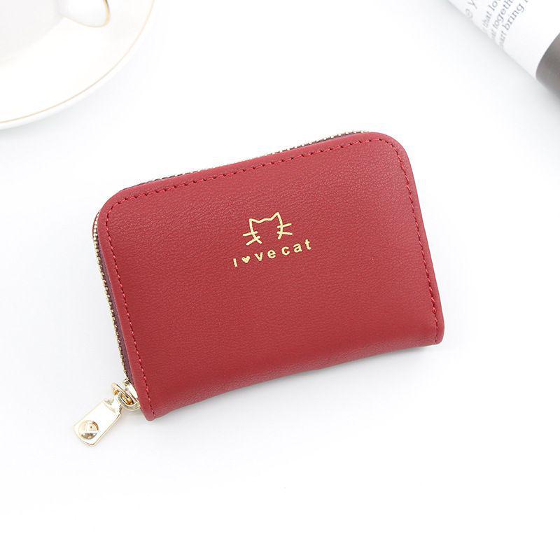 Women's Zipper Card Holder - Multi-Card Slot, Large Capacity, Mini Coin Purse