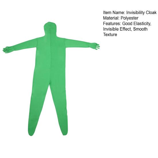 Hintergrund Anzug Atmungsaktiv Bequem Knitterfrei Fotografie Hintergrund Polyester Greenscreen Unsichtbarkeitsumhang Live-Streaming Zubehör