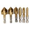 3Pcs Set 12/16/19Mm Countersink Boring Drill Bit Set For Wood Metal Quick Change Drill Bit Tool Chamfer Drill Tool