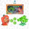 Plants vs. Zombies Egyptian Zombie Doctor and Triple Pea Pod Shooter Card Game Toy Set
