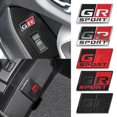 3D hliníková samolepka na auto GR SPORT Logo Znak Odznak Dekorace Okna Karoserie Auta Pro Toyota Corolla C-HR RZ RC RS Prius Příslušenství
