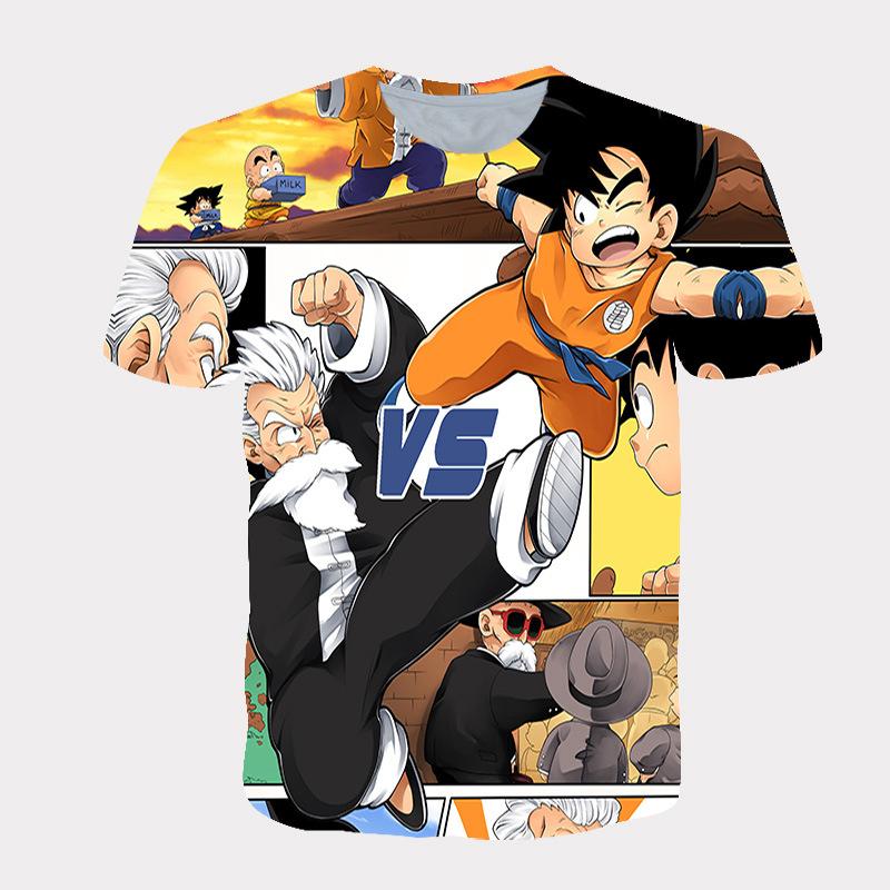 Camiseta de poliéster de secado rápido de Dragon Ball para hombre, informal, cómoda, de secado rápido, transpirable, para niños, XXS-6XL