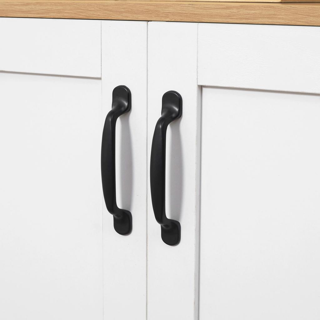 Armadio Dispensa da Cucina con 2 Ante e 2 Ripiani Regolabili 90 x 39,5 x 88 cm