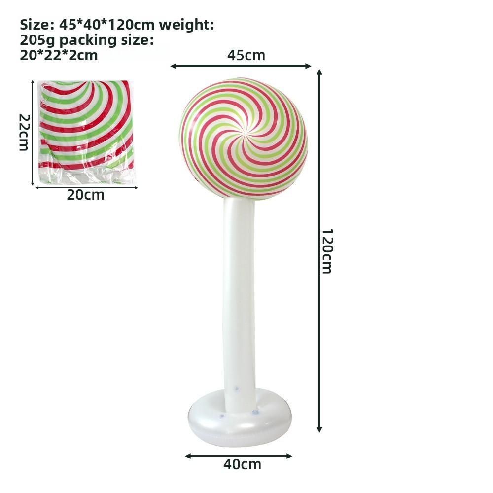 Christmas Inflatable Lollipop Decoration For Holiday Party Festive Decor