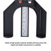 1Pcs 80mm Magnetic LCD Display Digital Depth Gauge Woodworking Hand Measuring Ruler