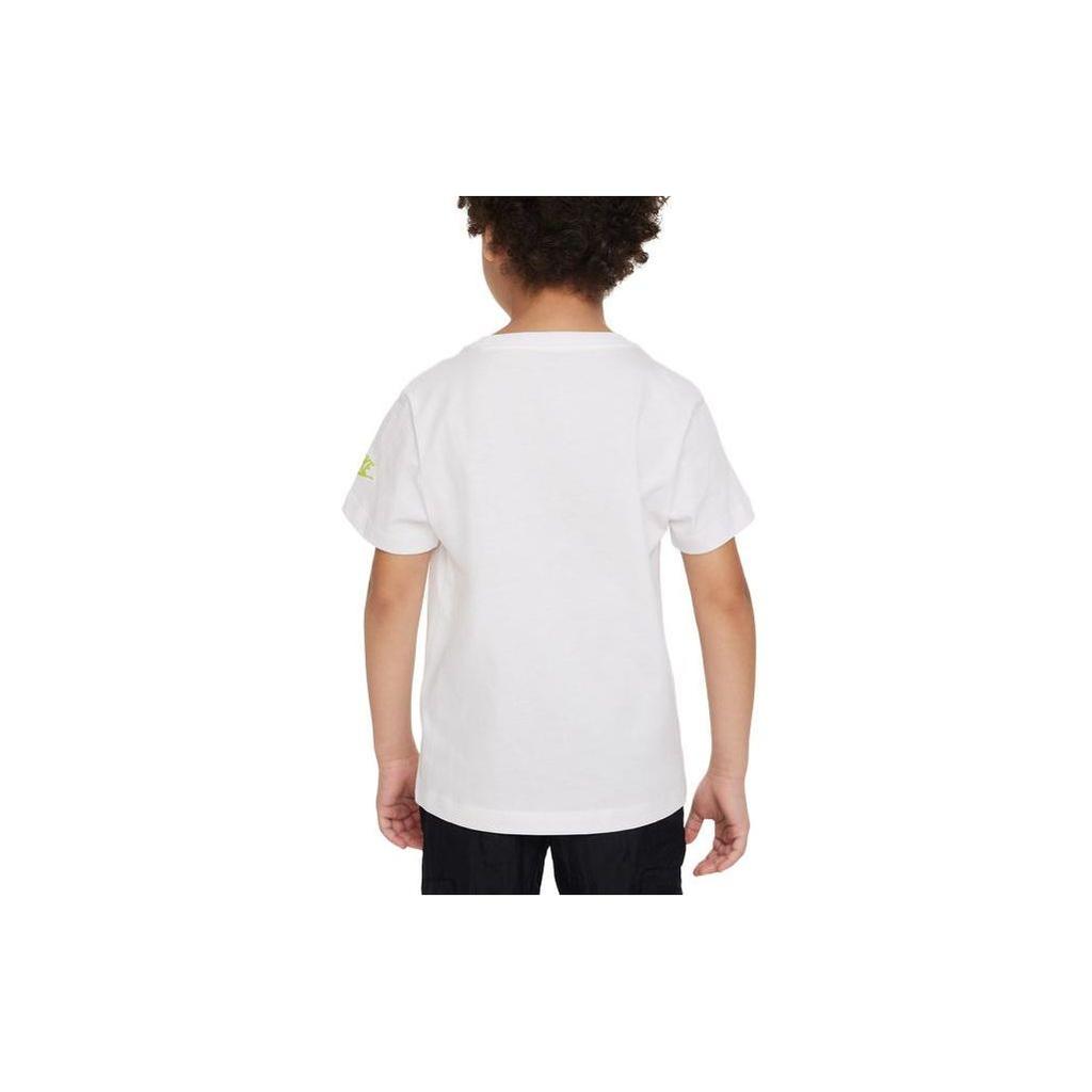 Nike Futura Cartoon Fruit Letter Logo Print Crew Neck Short Sleeve T-Shirt Kids Tops White DX7630-100