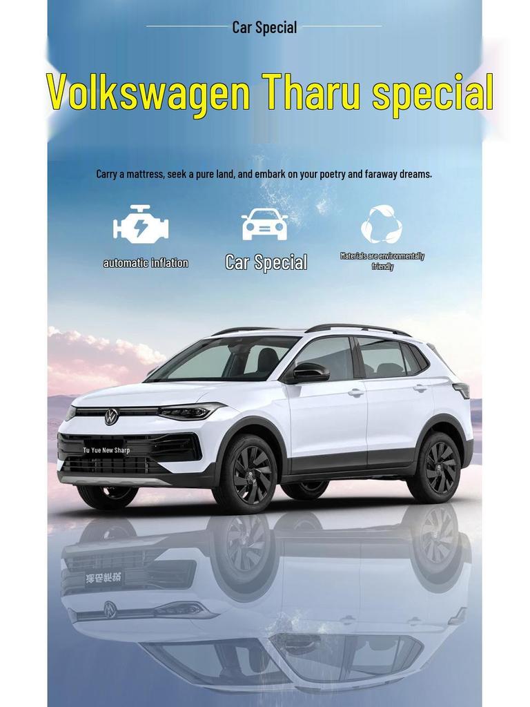 Volkswagen Tharu Car Bed Air Mattress: Fits 25 Models - Rear Seat Inflatable Sleeping Pad.