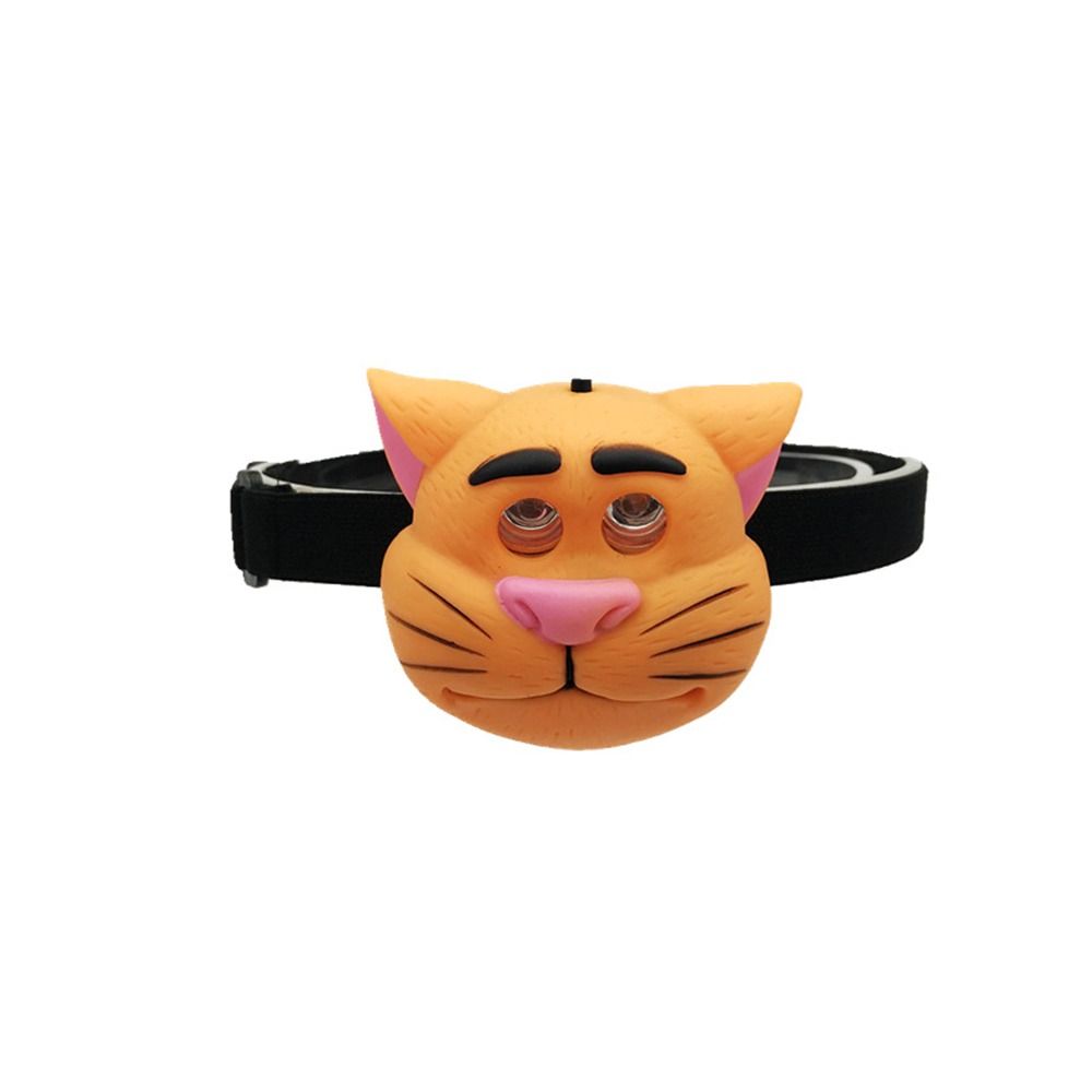 Brightest Animal Headlamp Toy Cartoon LED Flashlight Portable Headband Light  Girls