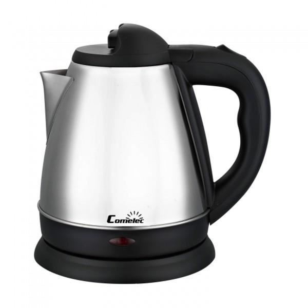 Kettle - COMELEC - WK7316 - 1.2 L - 1600W - Black and Stainless Steel - Anti-limescale System