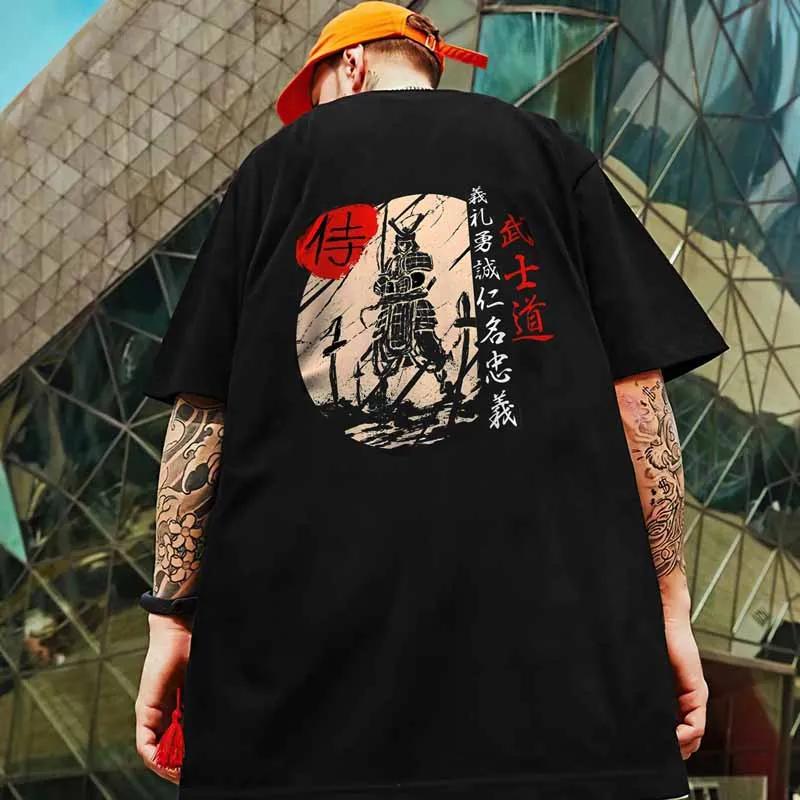 New 3d Japanese Samurai Bushido Print Tshirt For Unisex Summer Casual Street Trend Top Loose Oversized Short Sleeve Oneck T Shirt