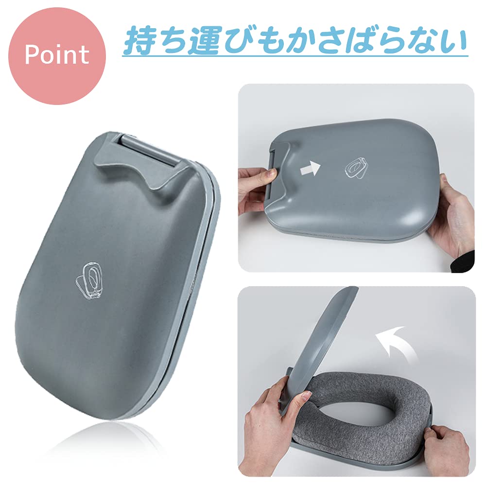 Face-down pillow, designed by a chiropractor, perfect for face-down sleeping, naps, and office use. Foldable pillow cushion.