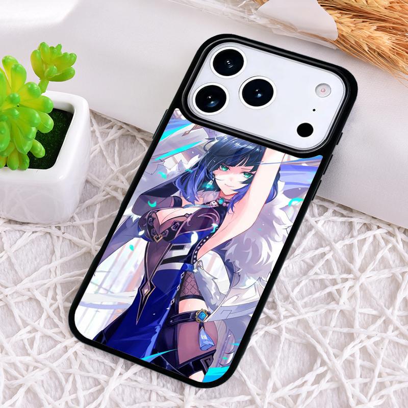 

Genshin Impact Yelan Phone Case for iPhone 17 Air 16 15 11 12 14 13 Pro Max Shockproof Cover iPhone 14 Pro