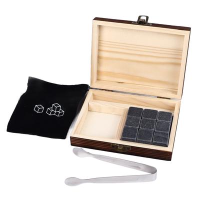 Whisky Stones Cube Shaped Granite Chilling Whiskey Rocks Set Recyclable Quick Drying Whisky Stones