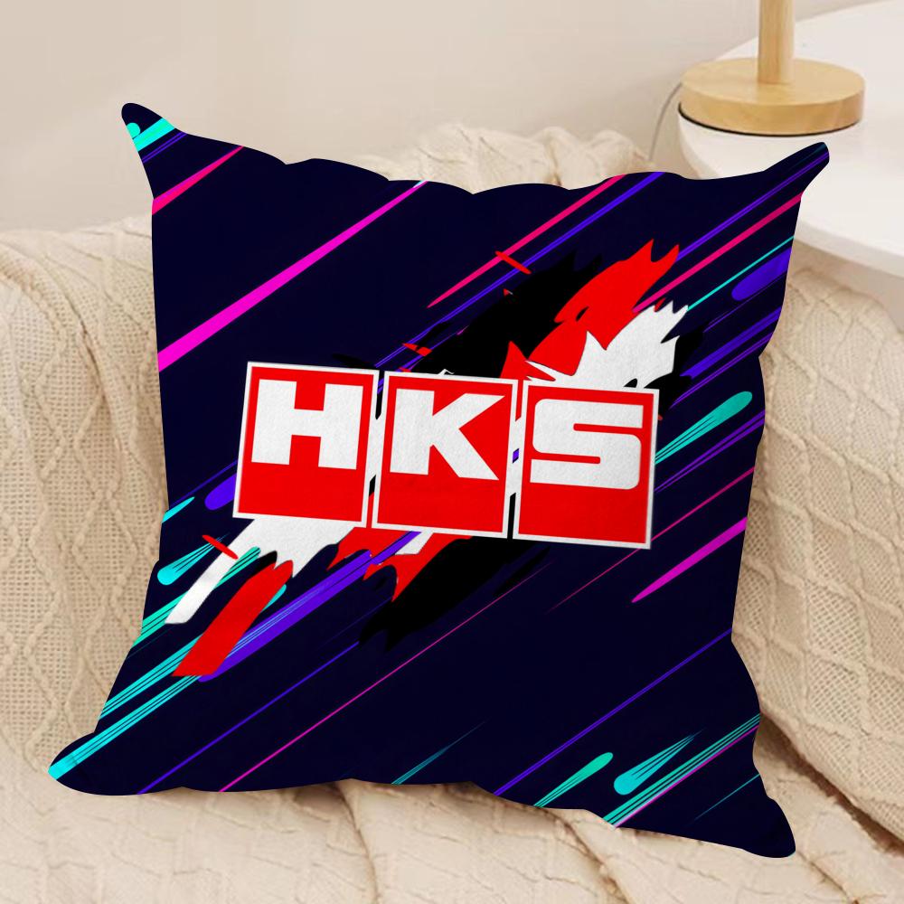 Cool H_Hks Custom Cushion Cover Silky Short Plush Double-Sided Printed Pillow Case For Sofa All Seasons Home Decor Gift