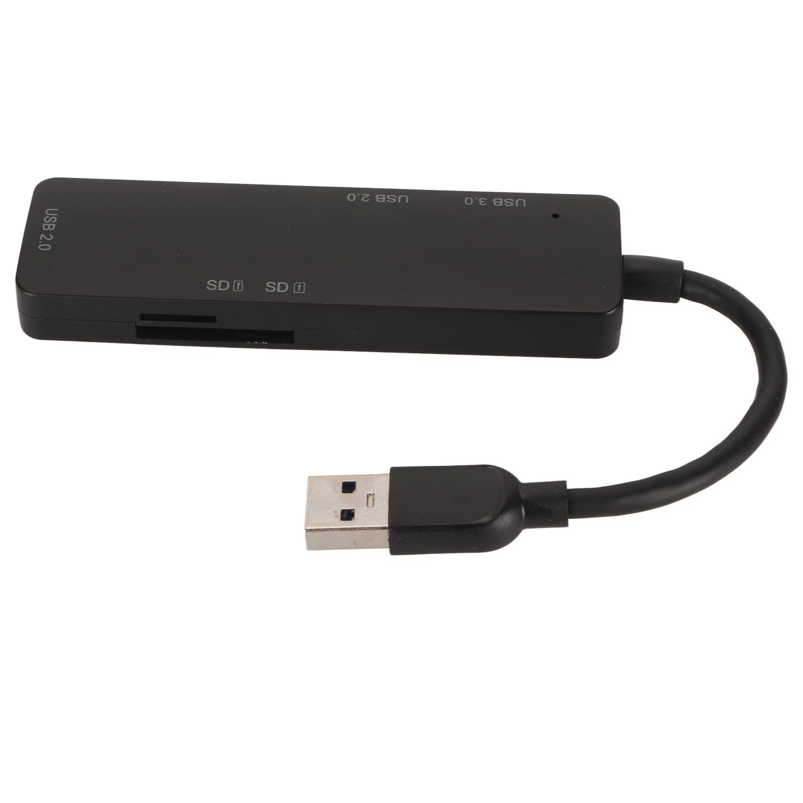 

Док-станция USB3.0 со слотом для карты памяти Компактный портативный USB-концентратор для передачи и хранения данных