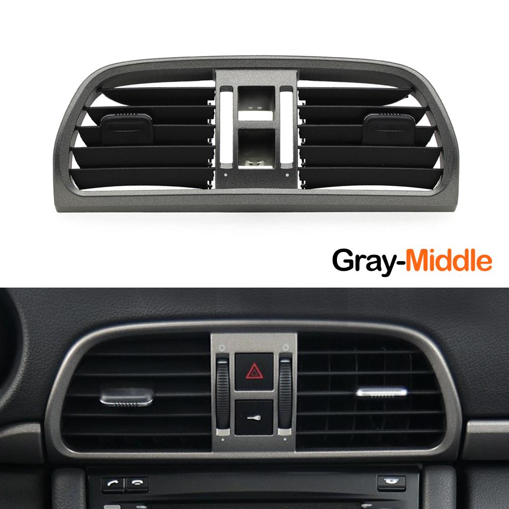 Car Left Right Center Air Conditioning AC Vent Grille Oulet Panel Cover Trim For Porsche 911 Carrera Targa GT2 GT3 997 2004-2012