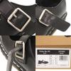 Used AUTHENTIC Dr.Martens POLLEY BEX White Stitch T-BarLeather Shoes Black Leather
