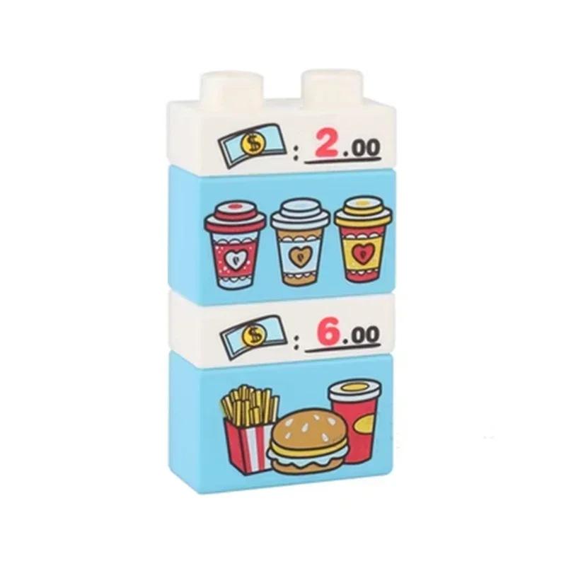 Big Building Base Blocks Printed Patterns Accessories Cake Zoo Tools Compatible Large Bricks Children Kids Creativity Toys Gifts