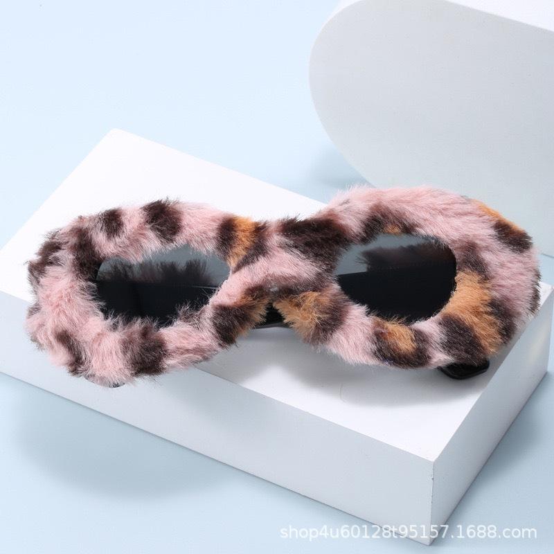 Fluffy Y2K Fashion Pc Personality Cat Eye Ins Party Sunglasses Glasses Sunglasses