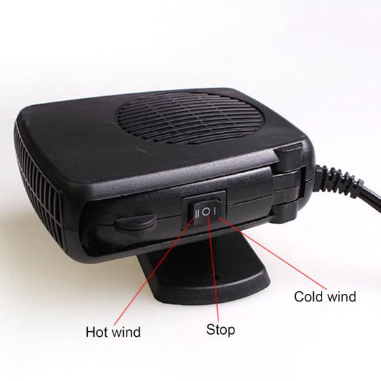 12V/24V oto kaloriferi taşınabilir ön cam buğu çözücü buz çözücü 150W hızlı ısıtma soğutma fanı ateşleyici fiş ile ayarlanabilir açı otomobil ön cam fanı