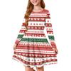 Girls' Princess Dress - Long Sleeve A-Line T-Shirt Dress Christmas Day