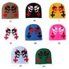 Women Knit Beanie Warm Ear Protector Hat Teens Halloween Jacquard Handmade Hat