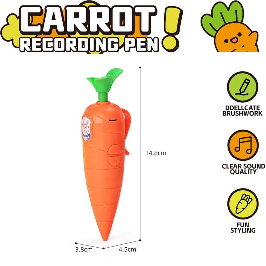 @In Stock Zootopia 2 3D-Printed Stand & Judy’S Carrot Voice Recorder | 60S Mini Recording 2-In-1 Gel Pen | Valentine'S Day Gift